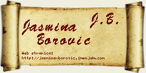 Jasmina Borović vizit kartica